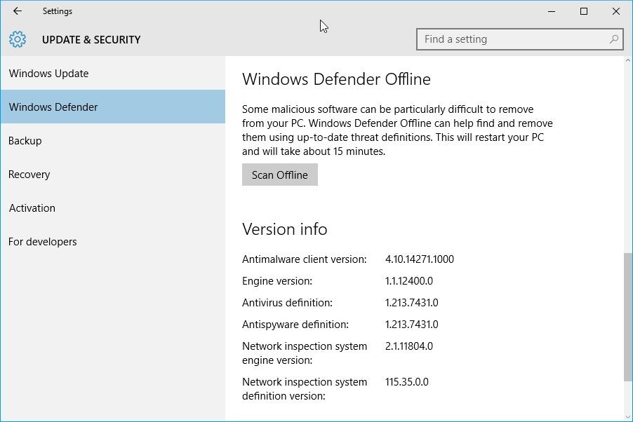 free Windows Defender Offline for iphone instal